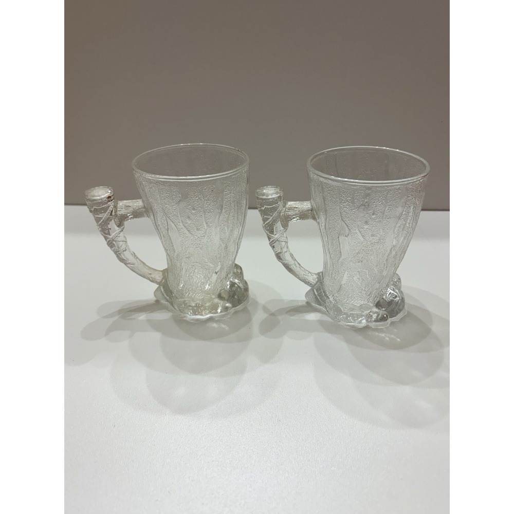 Lot Of 2 1993 McDonald's The Flintstones Mammoth Glass Mug Made in France - Picture 3 of 3